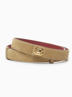 NWT Chanel Fall Winter 2026 Pre-Collection Suede Calfskin & Metal Belt
